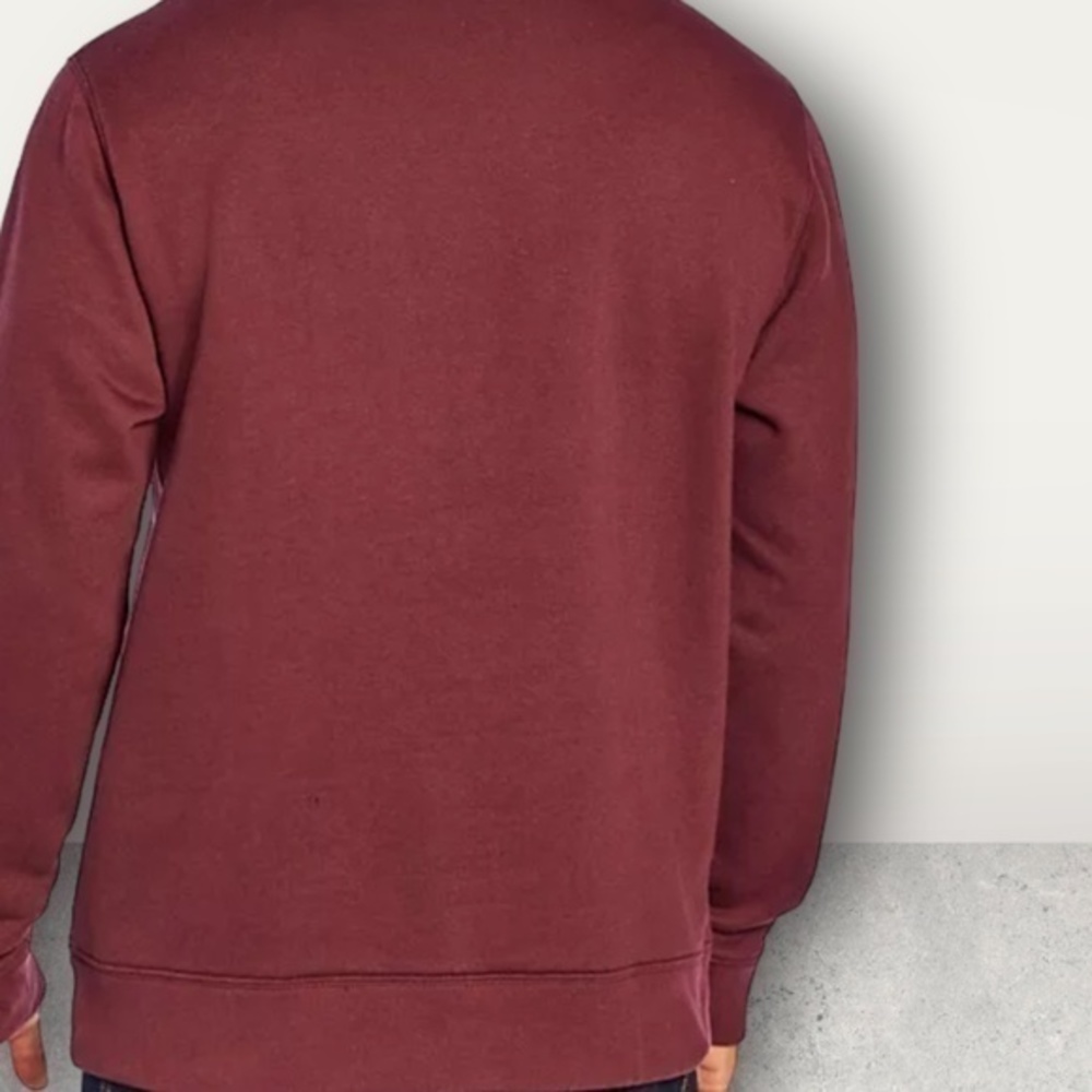 NWT ~ EDDIE BAUER SWEATSHIRTS Burgundy color ~ various sizes ~ HEAVYWEIGHT - Picture 6 of 8